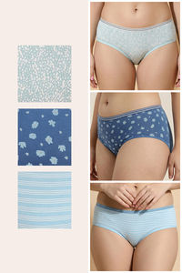 Zivame Regular Rise Full Coverage Hipster Panty (Pack of 3) - Multicolor — thumbnail 2